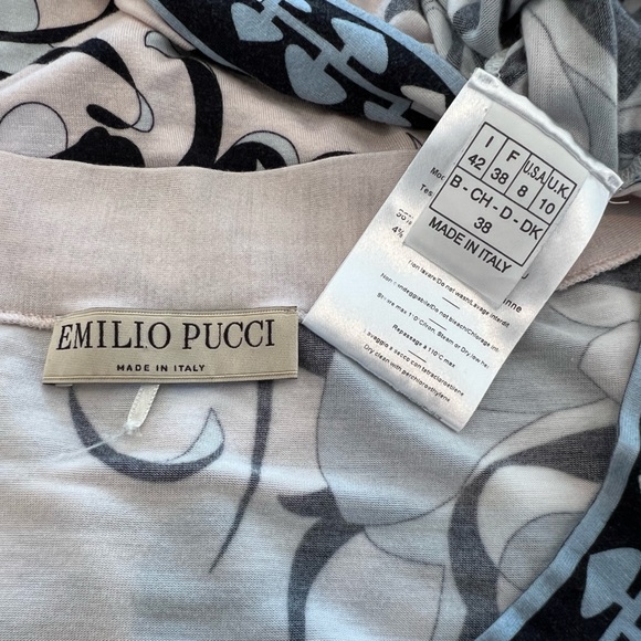 EMILIO PUCCI PINK FLORAL LONG SLEEVE T-SHIRT 31WP01 SIZE 8 - Picture 15 of 17